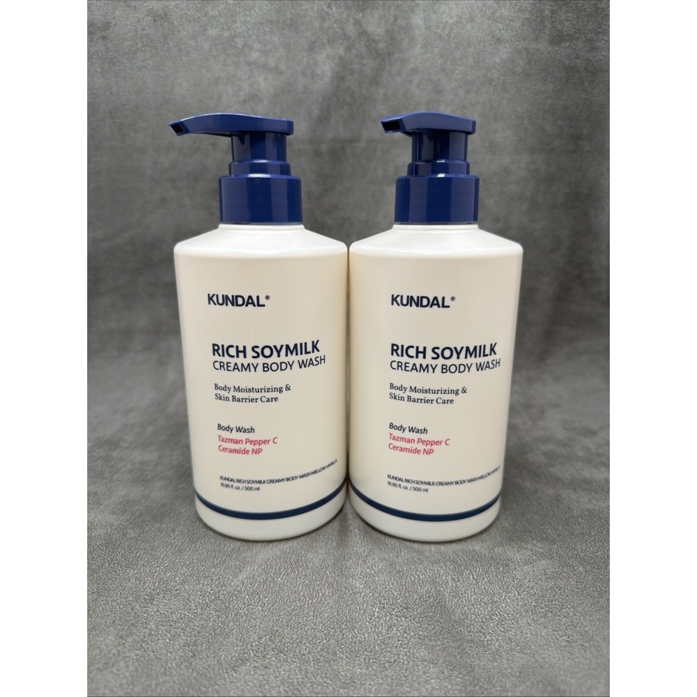 Kundal Rich Soymilk Creamy Body Wash (500ml x2) Mellow Vanilla